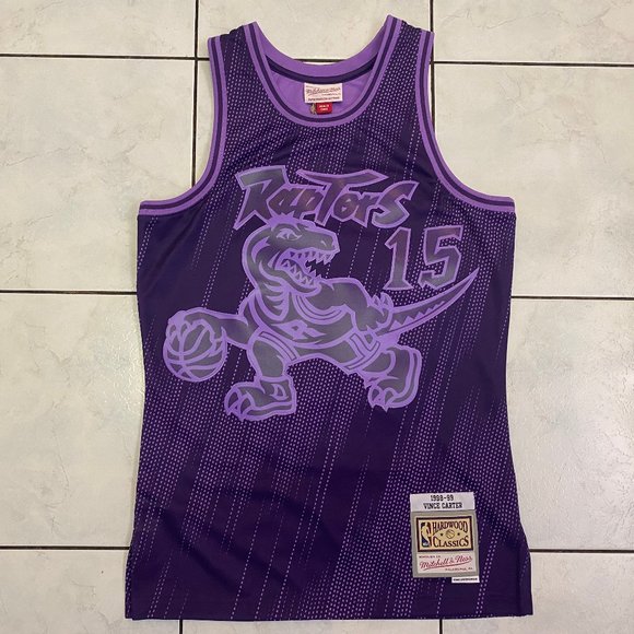 Mitchell & Ness Toronto Raptors Vince Carter Monochrome Swingman Jersey Size S - Picture 1 of 5